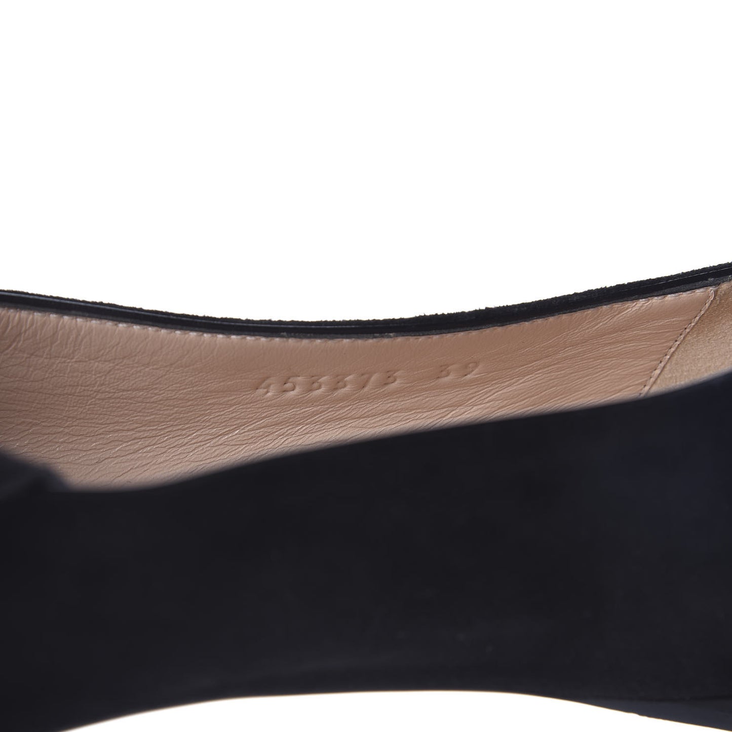Suede GG Marmont Fringe Flats 39 Black