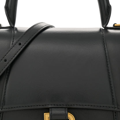 Balenciaga Shiny Box Calfskin Small Hourglass Top Handle Bag Black 9 of 12