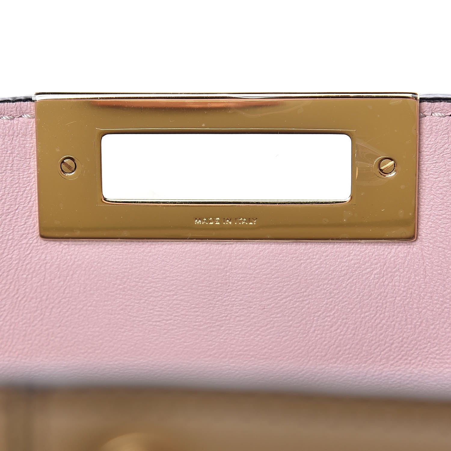 Fendi Vitello Seta Century Large Peekaboo X-Lite Fango Mandorlo 6 of 8