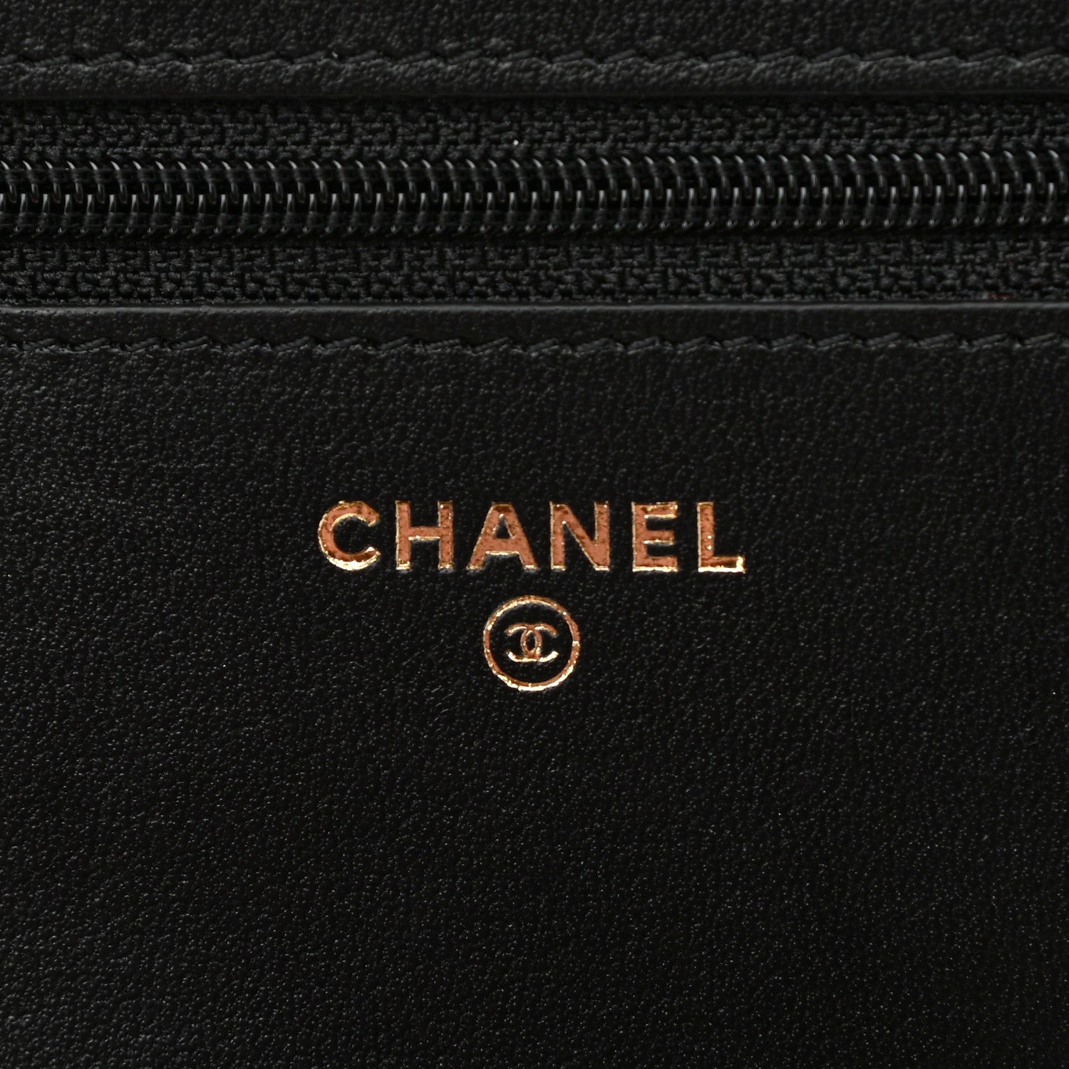 Chanel Lambskin Quilted Wallet On Chain WOC Black 5 of 12
