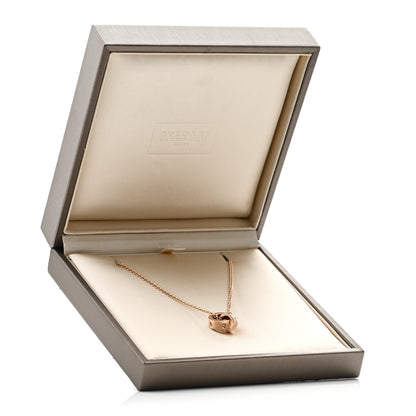 Bulgari 18K Rose Gold Diamond BVLGARI BVLGARI Link Pendant Necklace 5 of 5