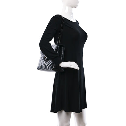 Saint Laurent Calfskin Y Quilted Monogram Monochrome Medium Loulou Chain Satchel Black 2 of 12