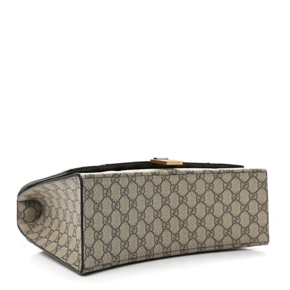 Balenciaga X GUCCI GG Supreme Monogram Medium Hourglass Top Handle Bag Beige Ebony 4 of 9