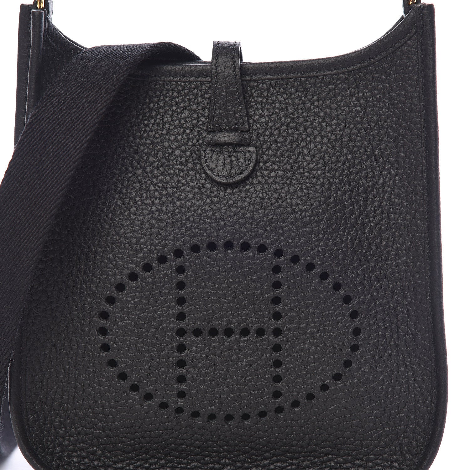 Hermes Taurillon Clemence Evelyne TPM Black 10 of 11
