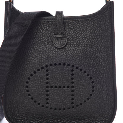 Hermes Taurillon Clemence Evelyne TPM Black 10 of 11