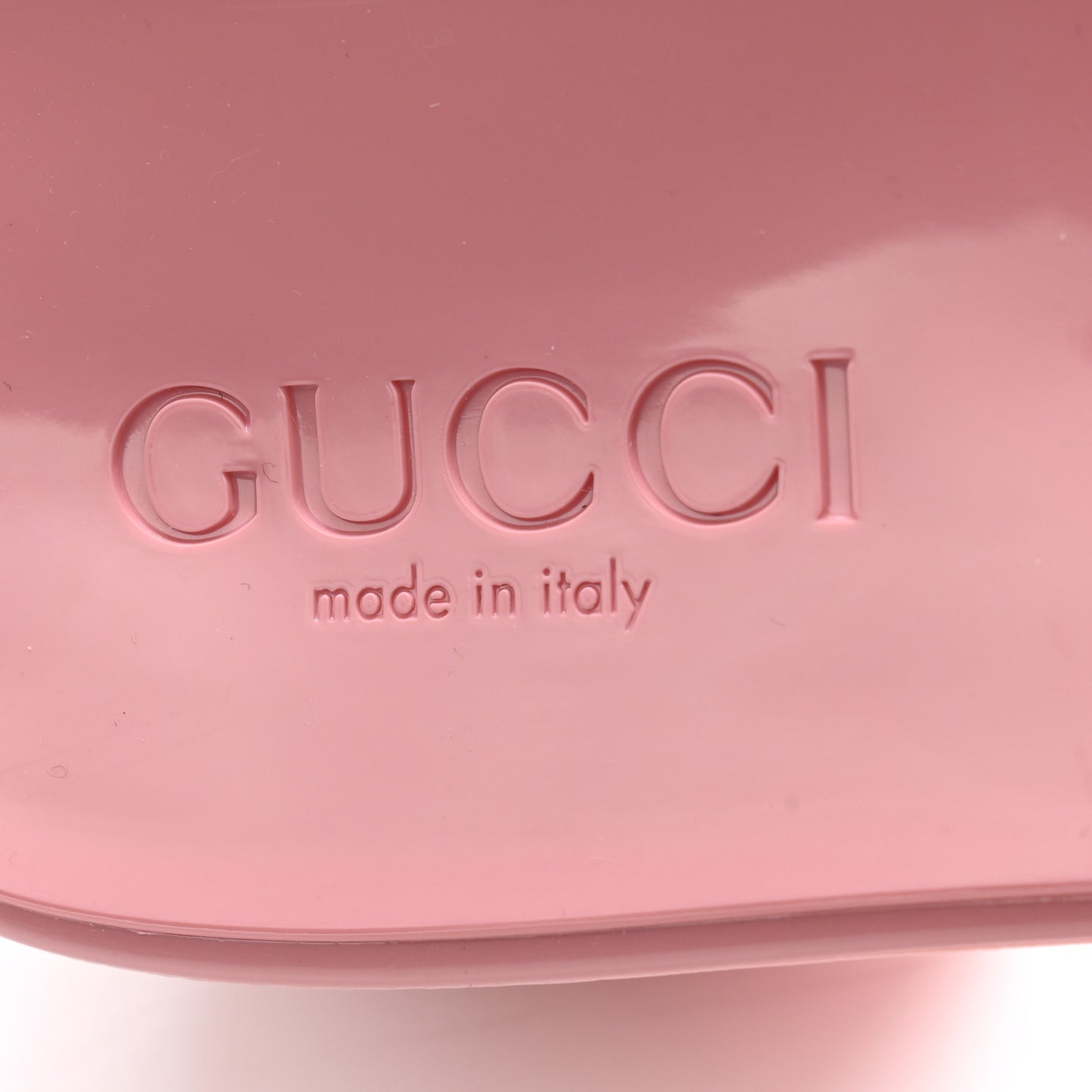 Rubber Gucci Logo Womens Platform 20/60mm Slide Sandals 37 Wild Rose