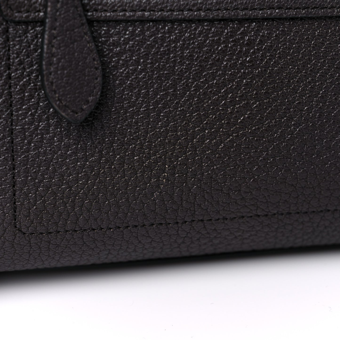 Drummed Calfskin Micro Luggage Brown