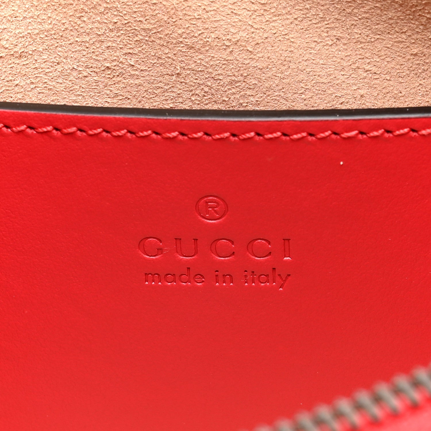 Gucci Calfskin Matelasse Chevron GG Marmont Sling Shoulder Bag Rosso 6 of 10