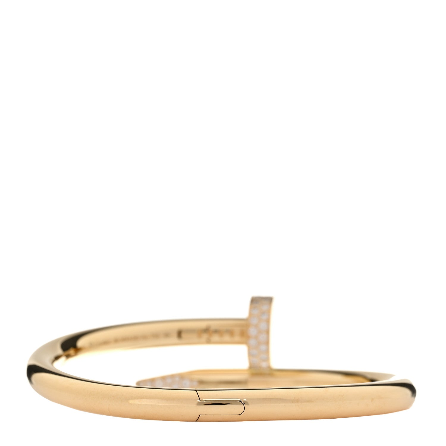 Cartier 18K Yellow Gold Diamond Medium Juste Un Clou Bracelet 16 3 of 5