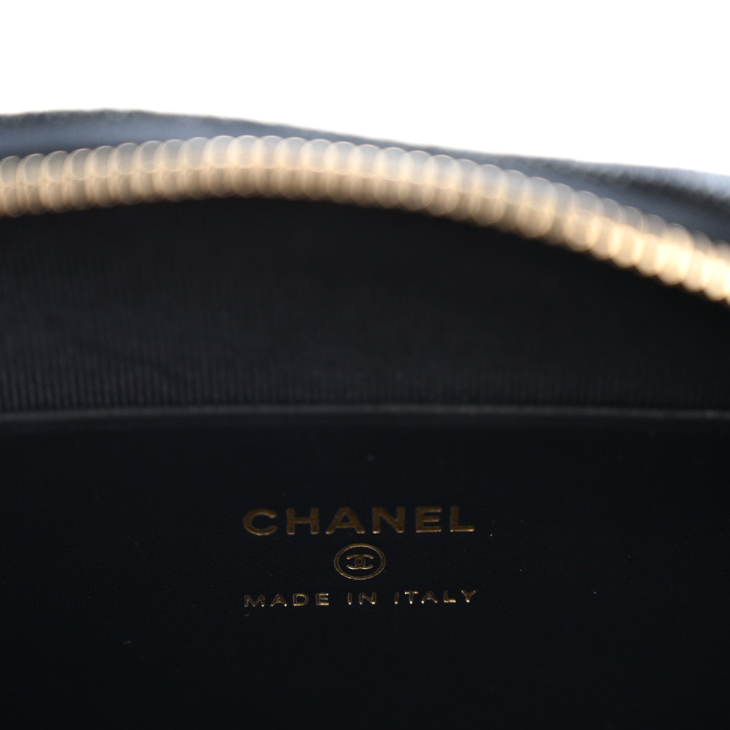 Chanel Denim Quilted Clutch With Chain Dark Blue Orange 6 of 11