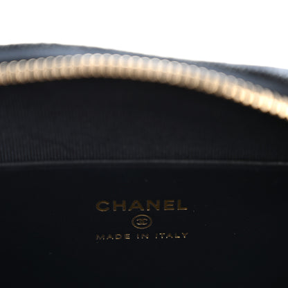 Chanel Denim Quilted Clutch With Chain Dark Blue Orange 6 of 11