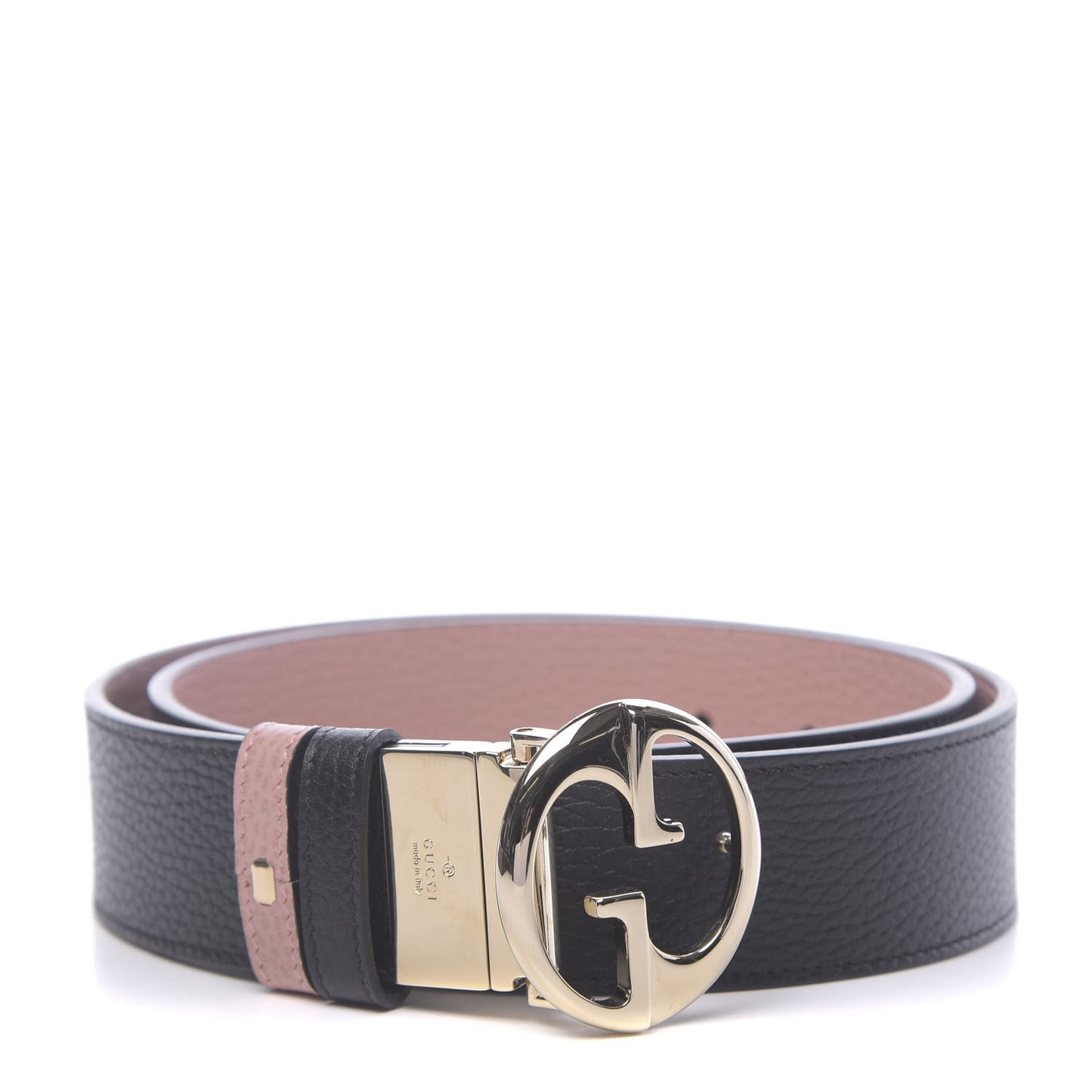 Calfskin 1973 Reversible Belt 85 34 Black Pink