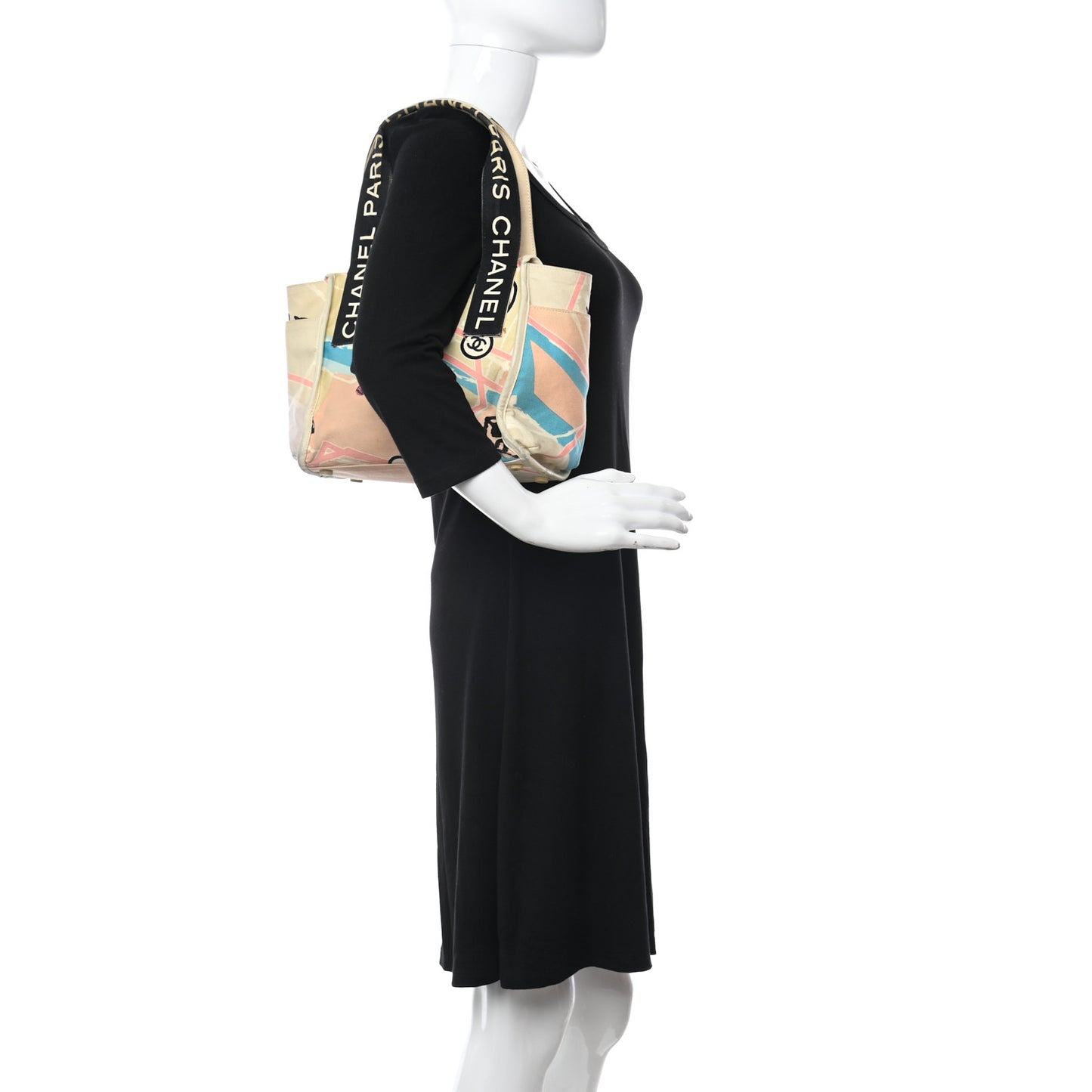 Canvas Printed Eiffel Tower Shoulder Bag