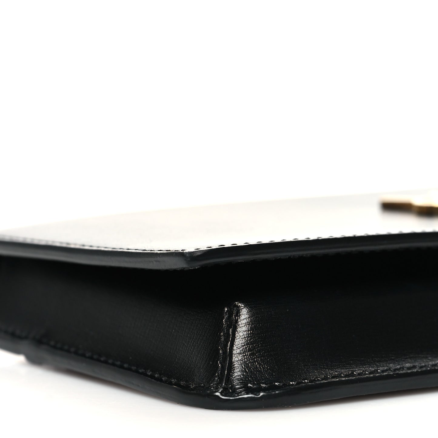 Smooth Calfskin Monogram Phone Holder Crossbody Black