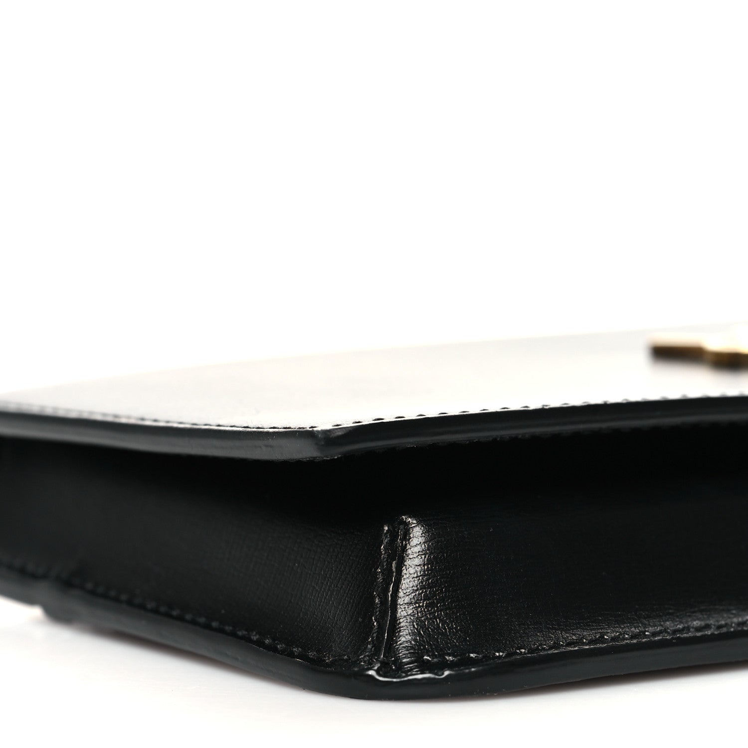 Saint Laurent Smooth Calfskin Monogram Phone Holder Crossbody Black 8 of 9