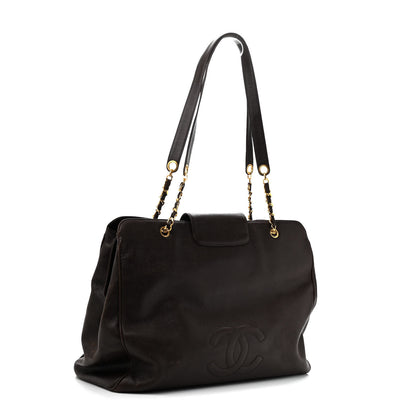 Chanel Caviar XL Weekender Bag Brown 3 of 18