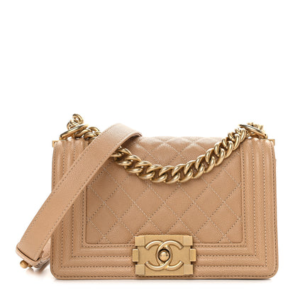 Chanel Caviar Quilted Small Boy Flap Brown 1 of 10