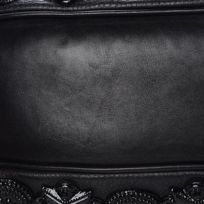 Burberry Calfskin Mason Warrior Studded Hobo Black 11 of 13