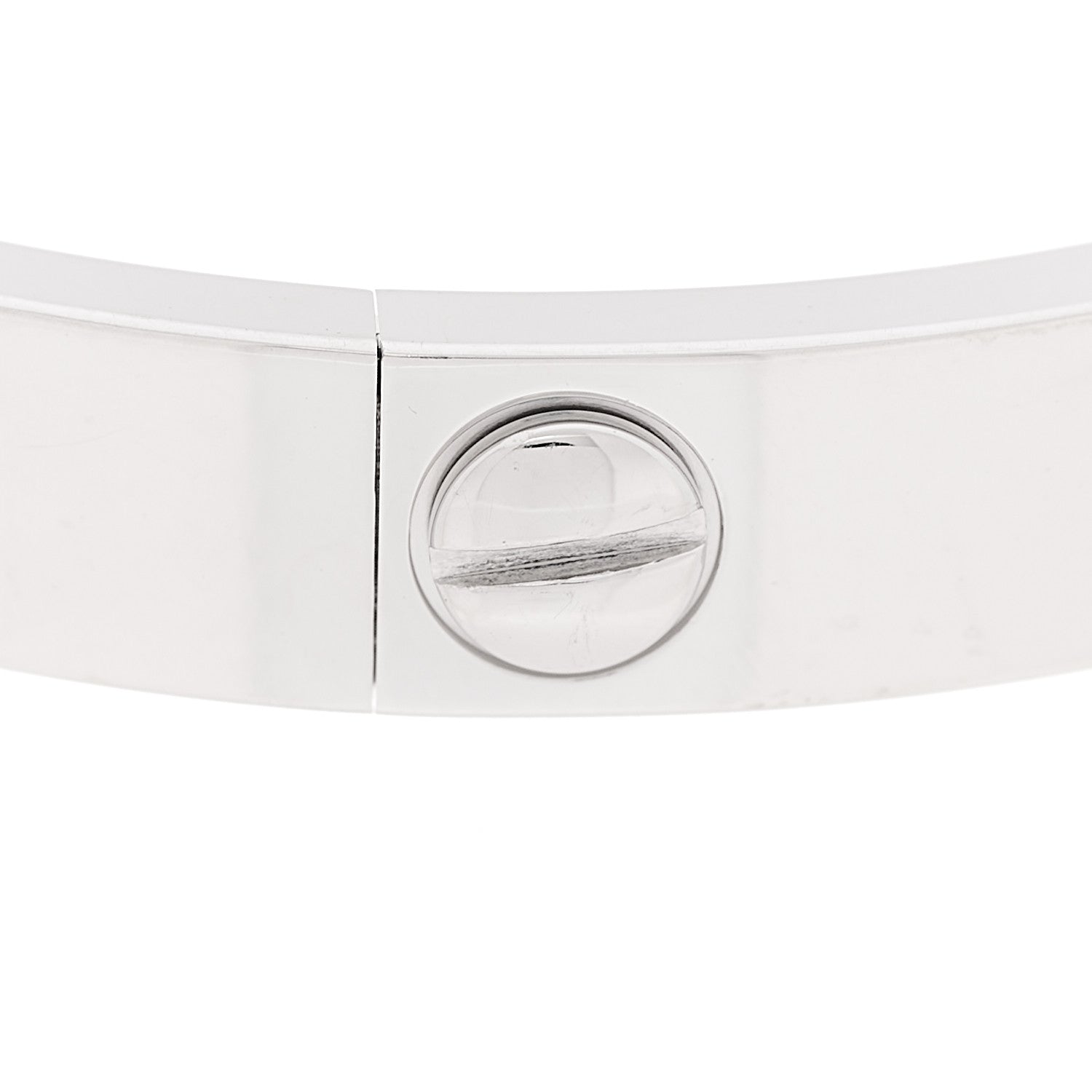 Cartier 18K White Gold 4 Diamond LOVE Bracelet 16 9 of 9