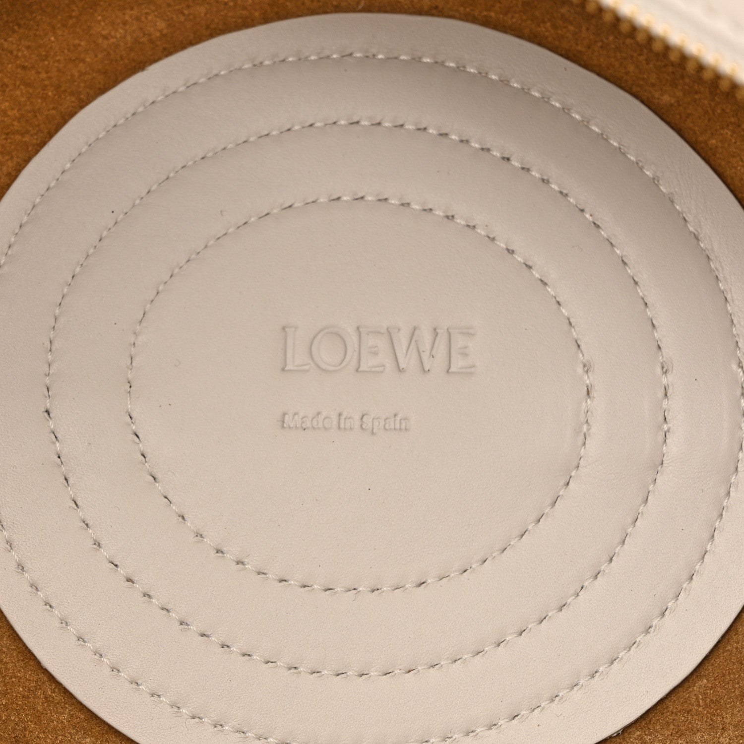 Loewe Shiny Nappa Calfskin Small Paseo Bag With Chain Soft White 6 of 9
