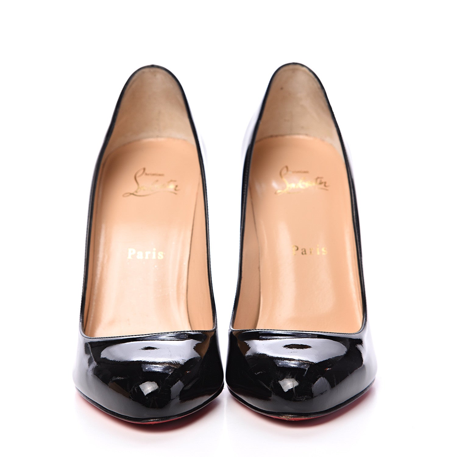 Christian Louboutin Patent Ron Ron 100 Pumps 39 Black 2 of 13