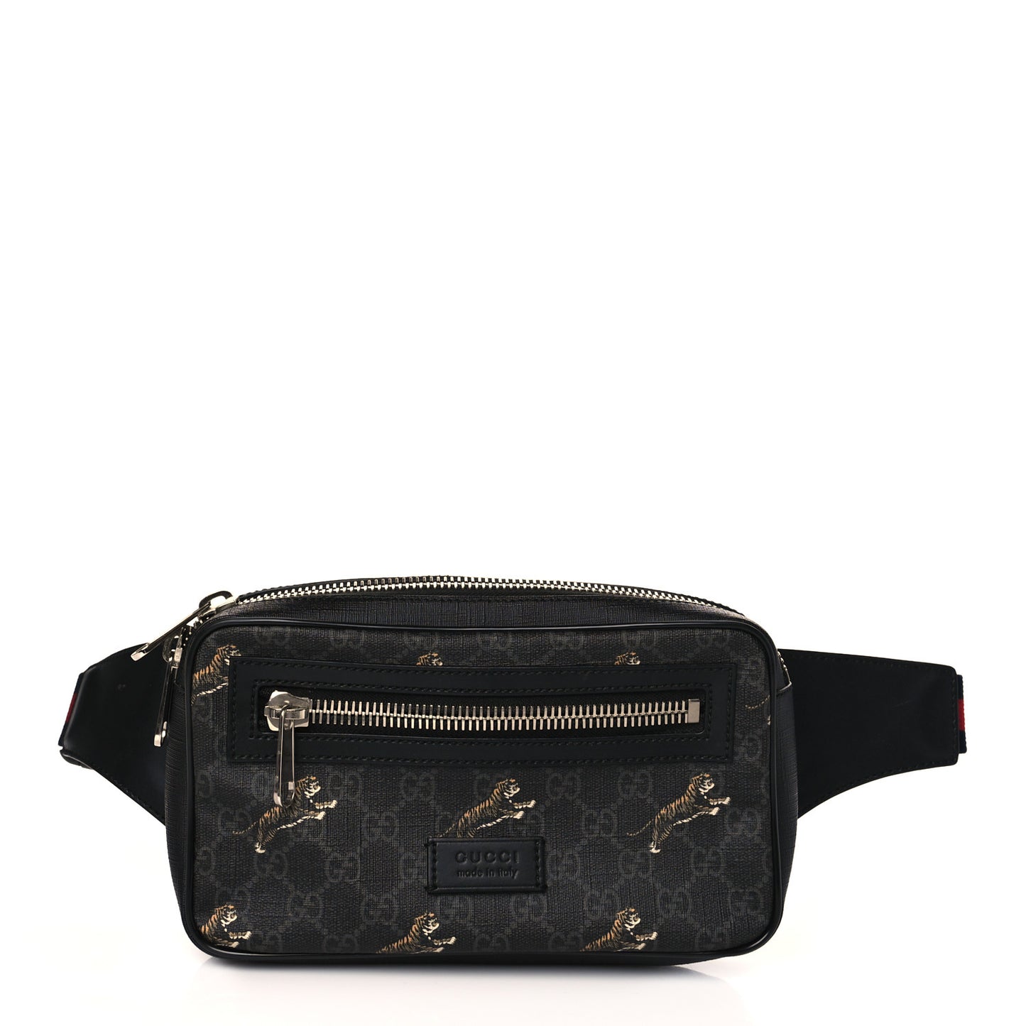 Soft GG Supreme Monogram Tigers Belt Bag Black Multicolor