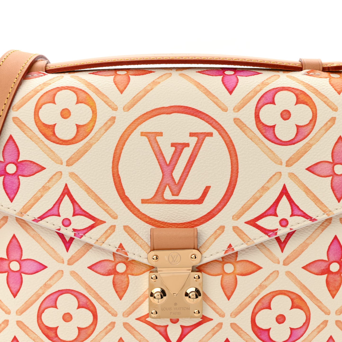 Monogram Tiles By The Pool Pochette Metis MM Coral