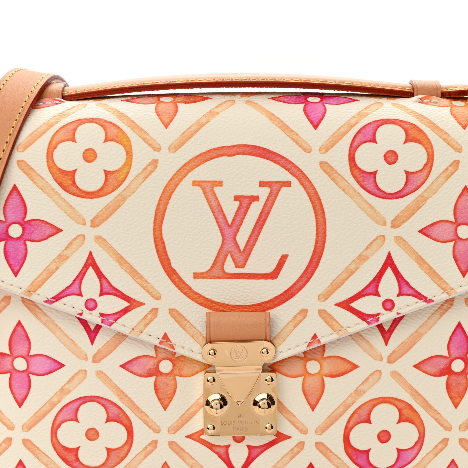 Louis Vuitton Monogram Tiles By The Pool Pochette Metis MM Coral 7 of 9