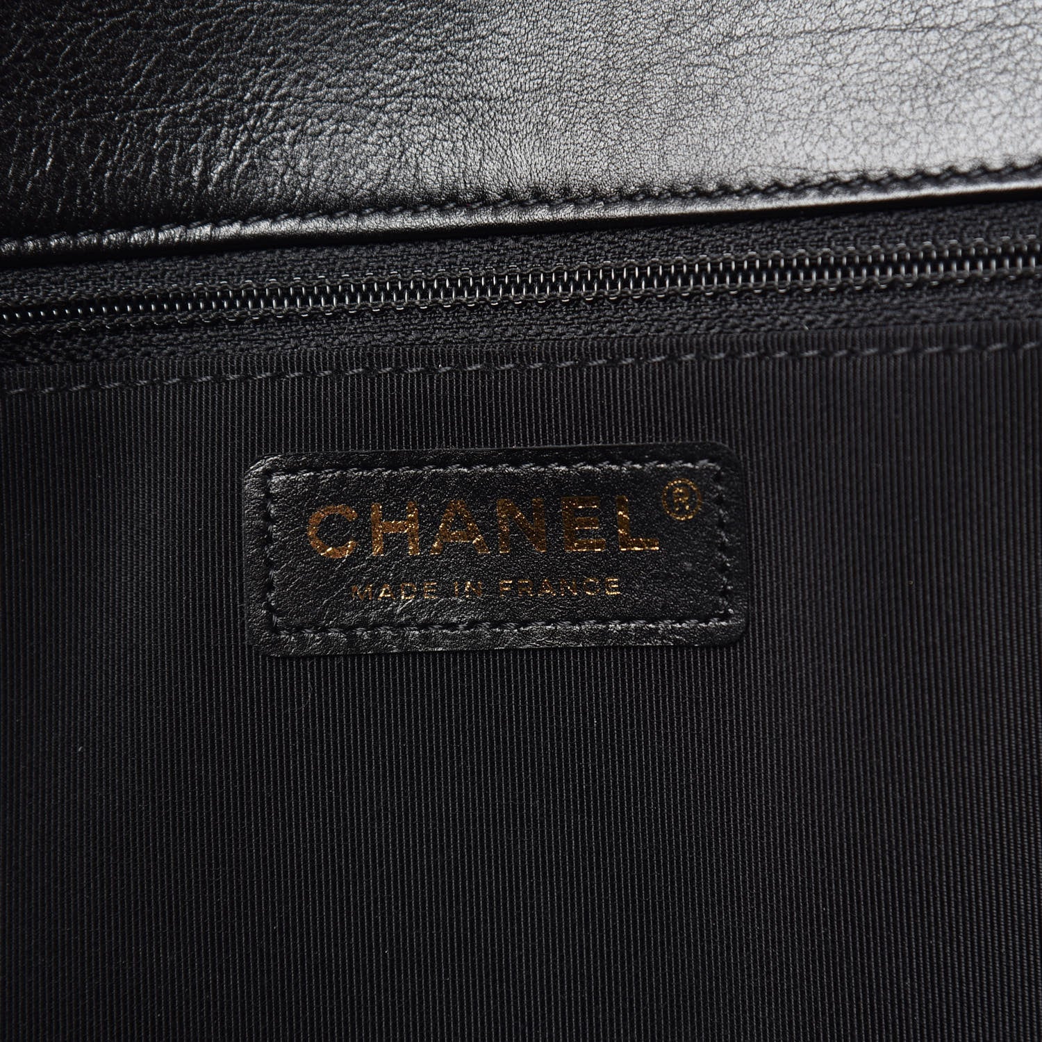 Chanel Crumpled Calfskin Quilted Large Chain All Over Flap Bag Black 7 of 11