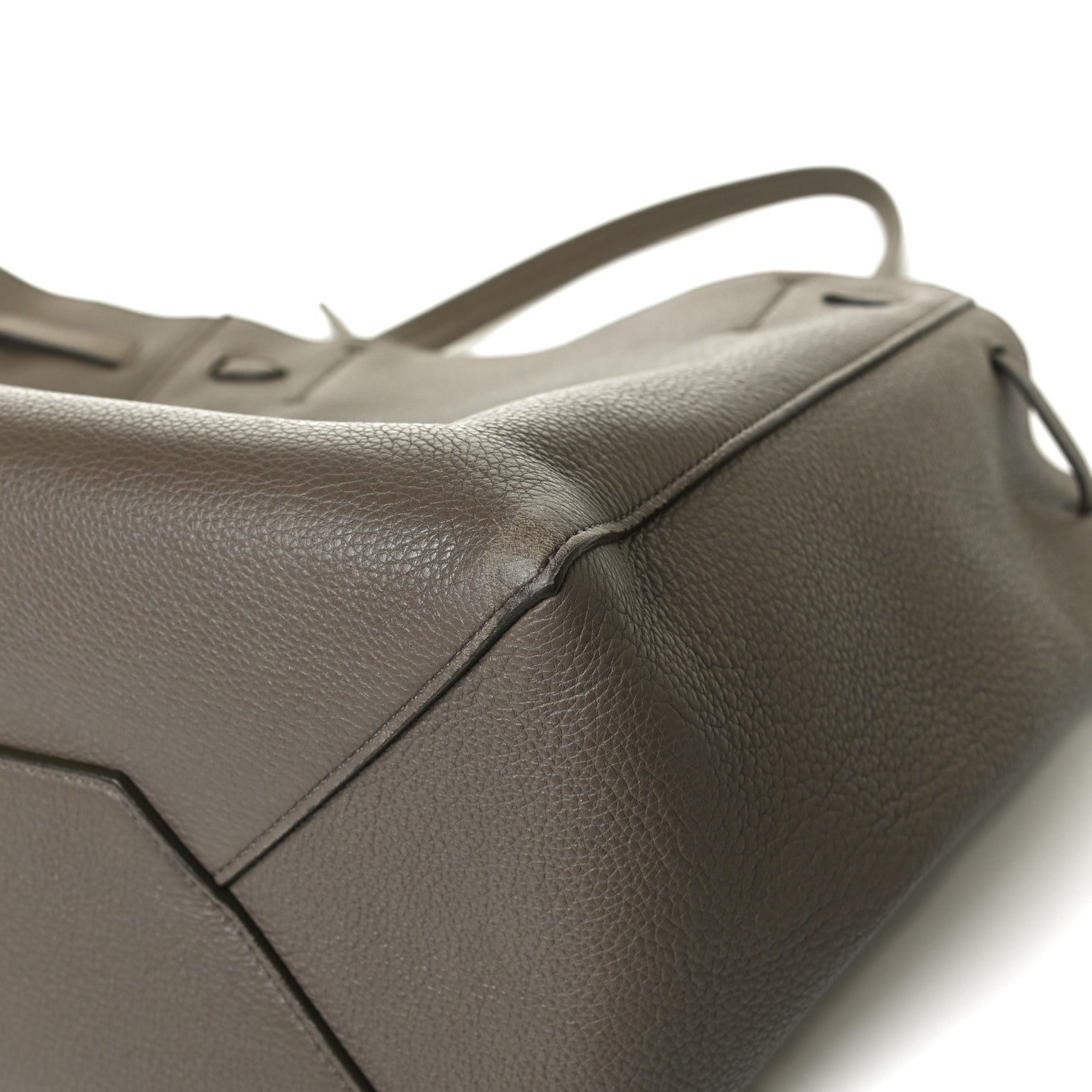 Celine Soft Grained Calfskin Small Belt Cabas Phantom Taupe 21 of 24