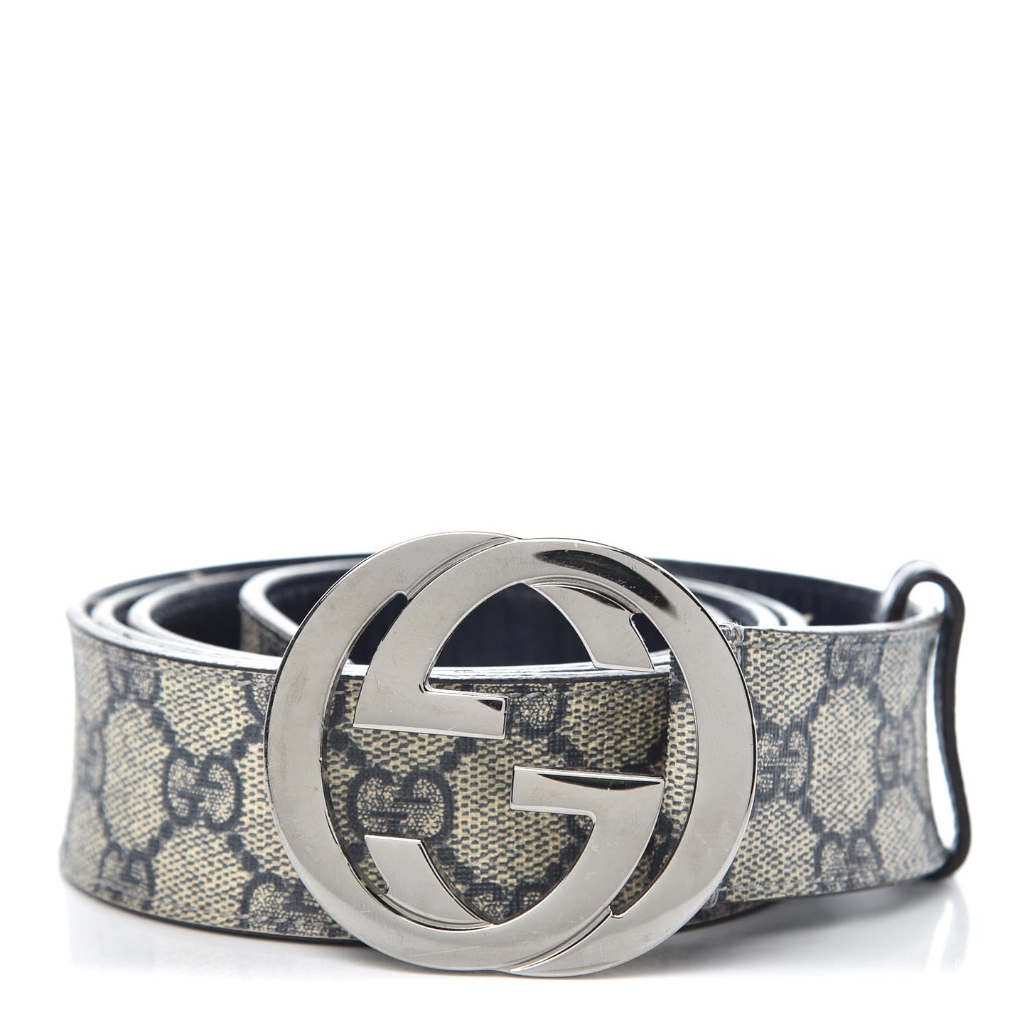 GG Plus Monogram Interlocking G Belt 110 44 Blue
