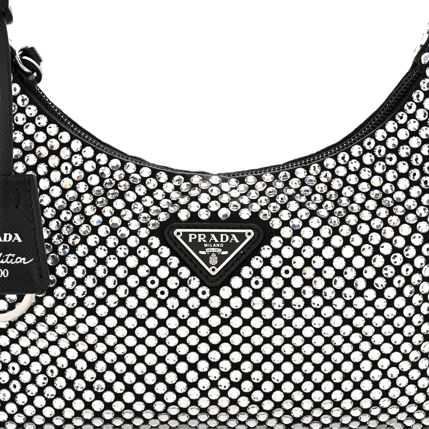 Satin Crystal Mini Re-Edition 2000 Bag Cristal
