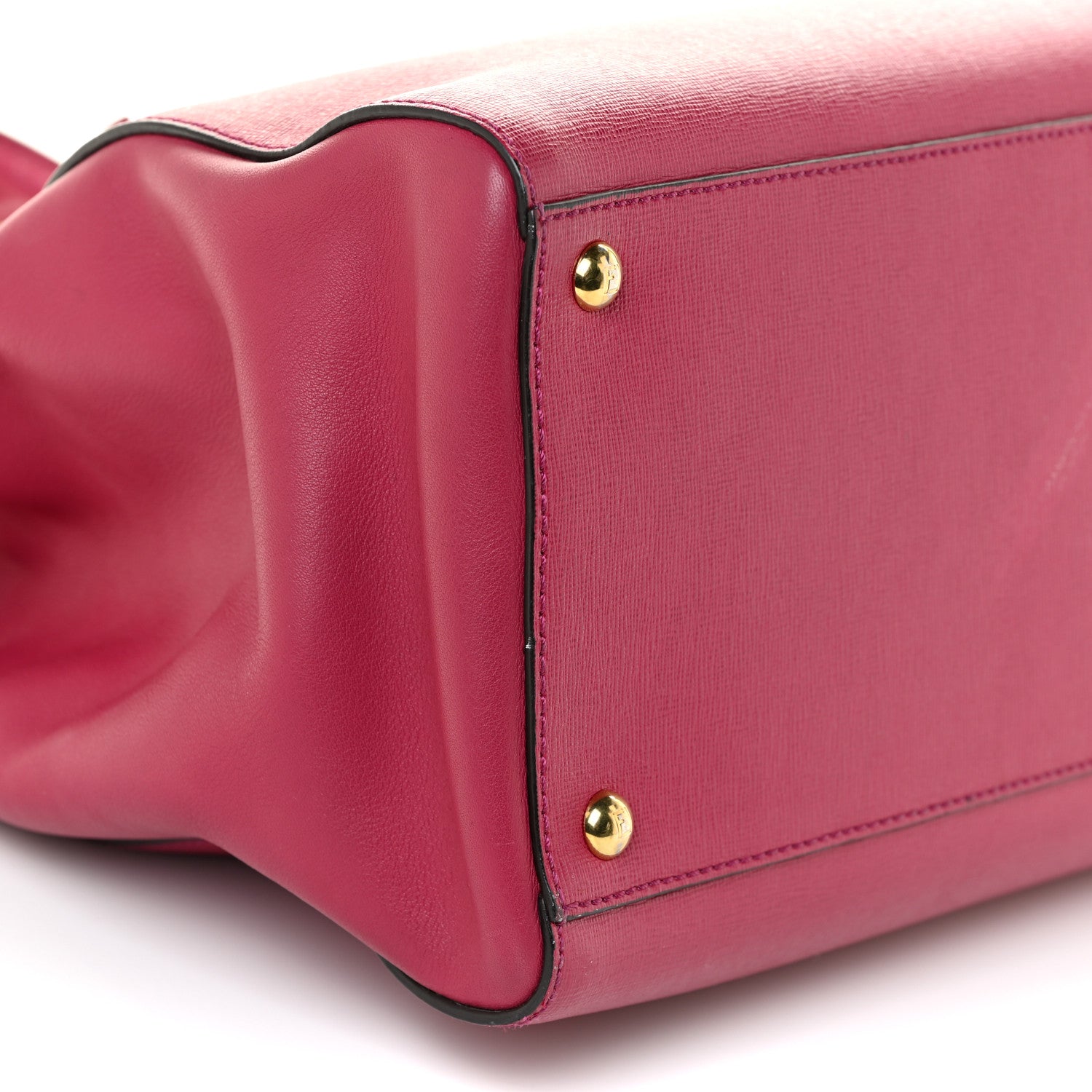 Fendi Vitello Elite Flamingo Regular 2Jours Tote Amarena 8 of 14