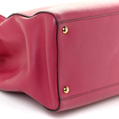 Fendi Vitello Elite Flamingo Regular 2Jours Tote Amarena 8 of 14