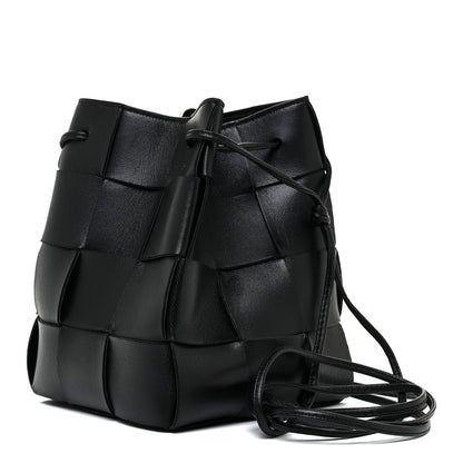 Bottega Veneta Nappa Maxi Intrecciato Cassette Bucket Bag Black 2 of 11