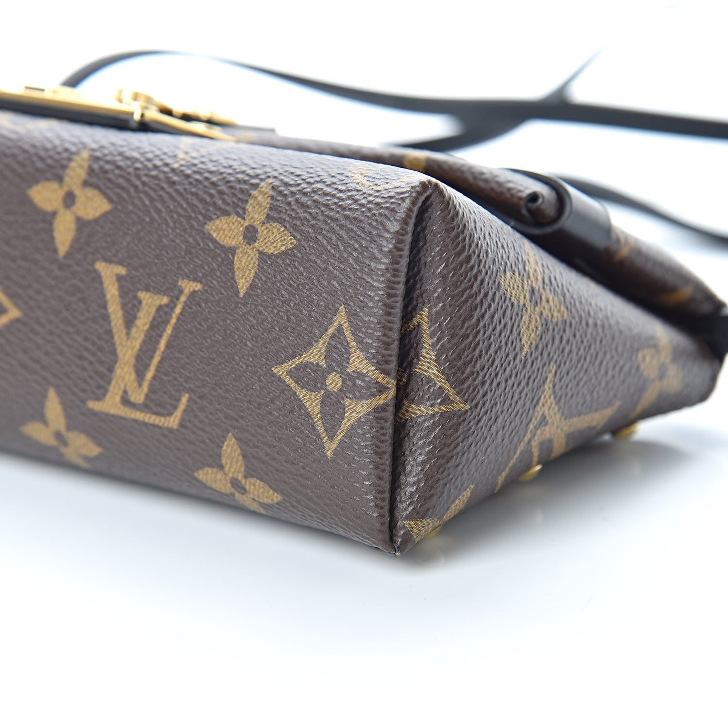 Monogram Triangle Chain Wallet Black