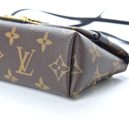 Louis Vuitton Monogram Triangle Chain Wallet Black 9 of 11