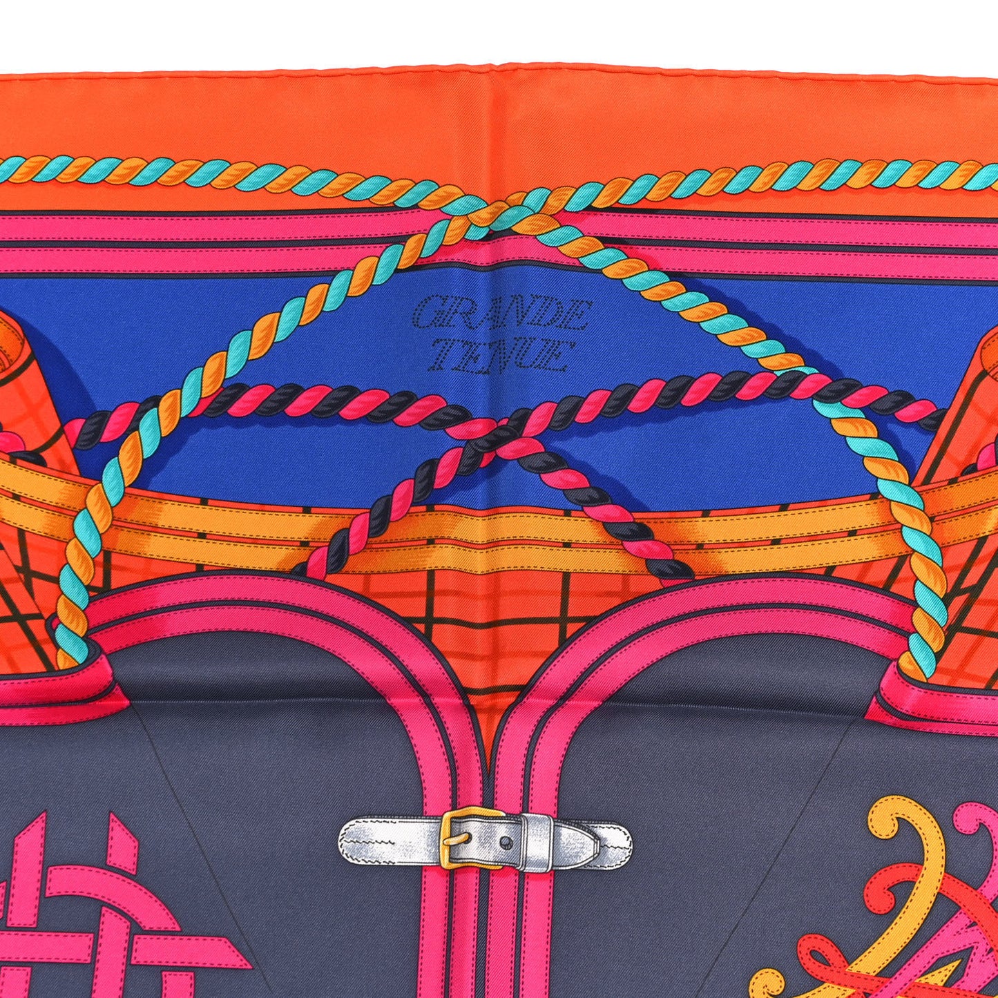 Silk Grande Tenue Scarf 90 Orange