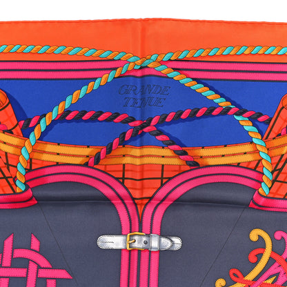 Hermes Silk Grande Tenue Scarf 90 Orange 3 of 6