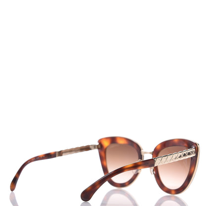 Chanel Cat Eye Quilted Sunglasses 5368 Tortoise 4 of 9