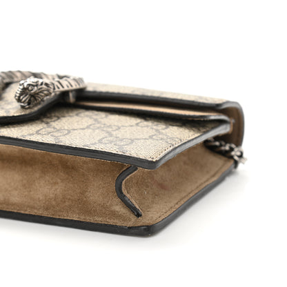 Gucci GG Supreme Monogram Super Mini Dionysus Shoulder Bag Taupe 9 of 11