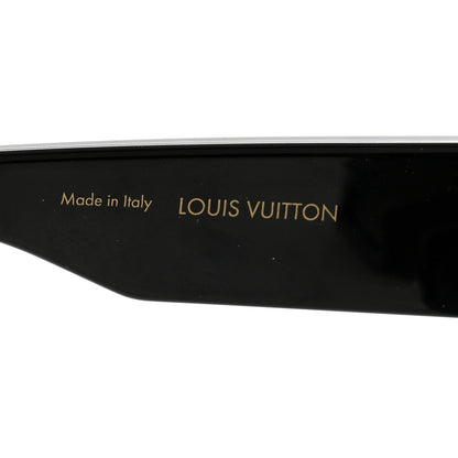 Louis Vuitton Acetate Swarovski Crystal Cyclone Sunglasses Z1578W Black 5 of 8