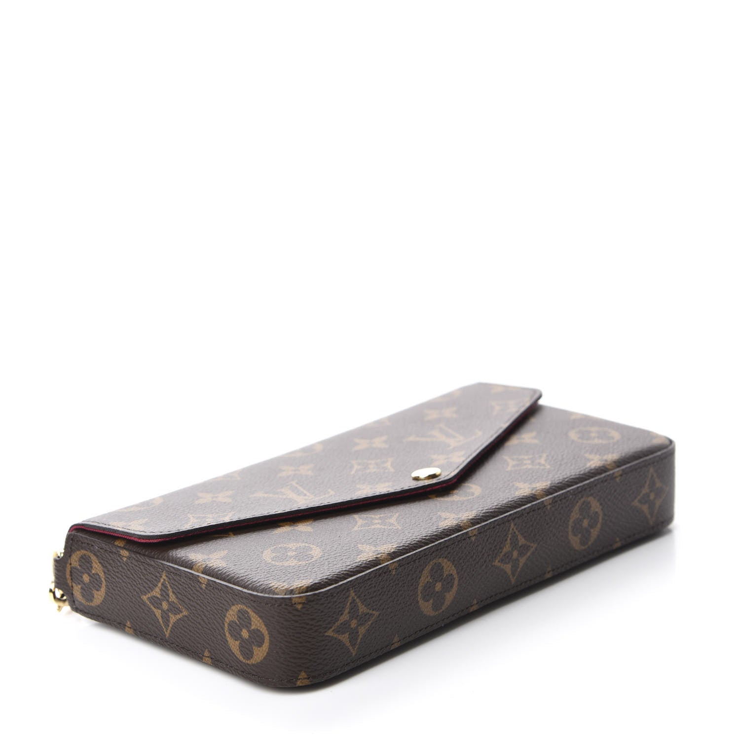 Louis Vuitton Monogram Pochette Felicie Chain Wallet Fuchsia 4 of 11