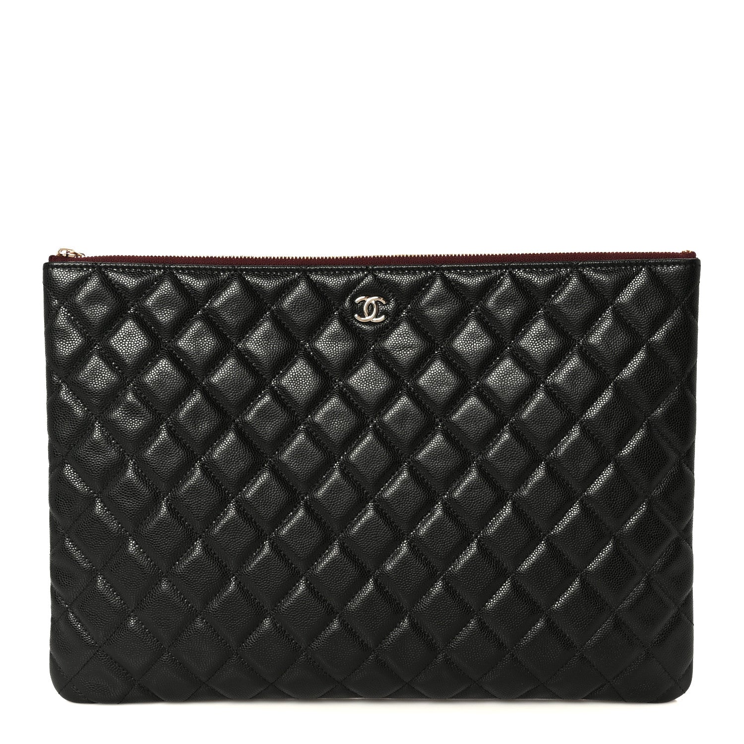 Chanel Caviar Quilted Large Cosmetic Case Black 1 of 8
