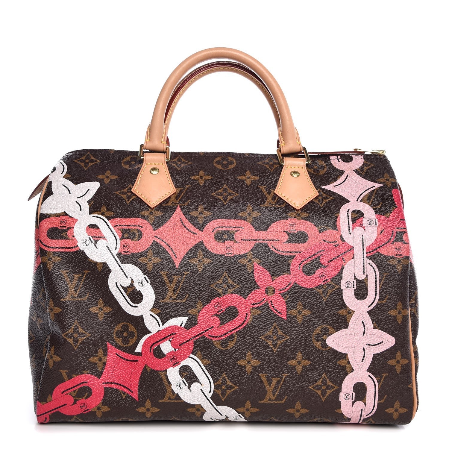 Louis Vuitton Monogram Bay Speedy 30 Rose Ballerine Poppy 1 of 7