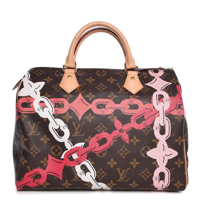 Louis Vuitton Monogram Bay Speedy 30 Rose Ballerine Poppy 1 of 7