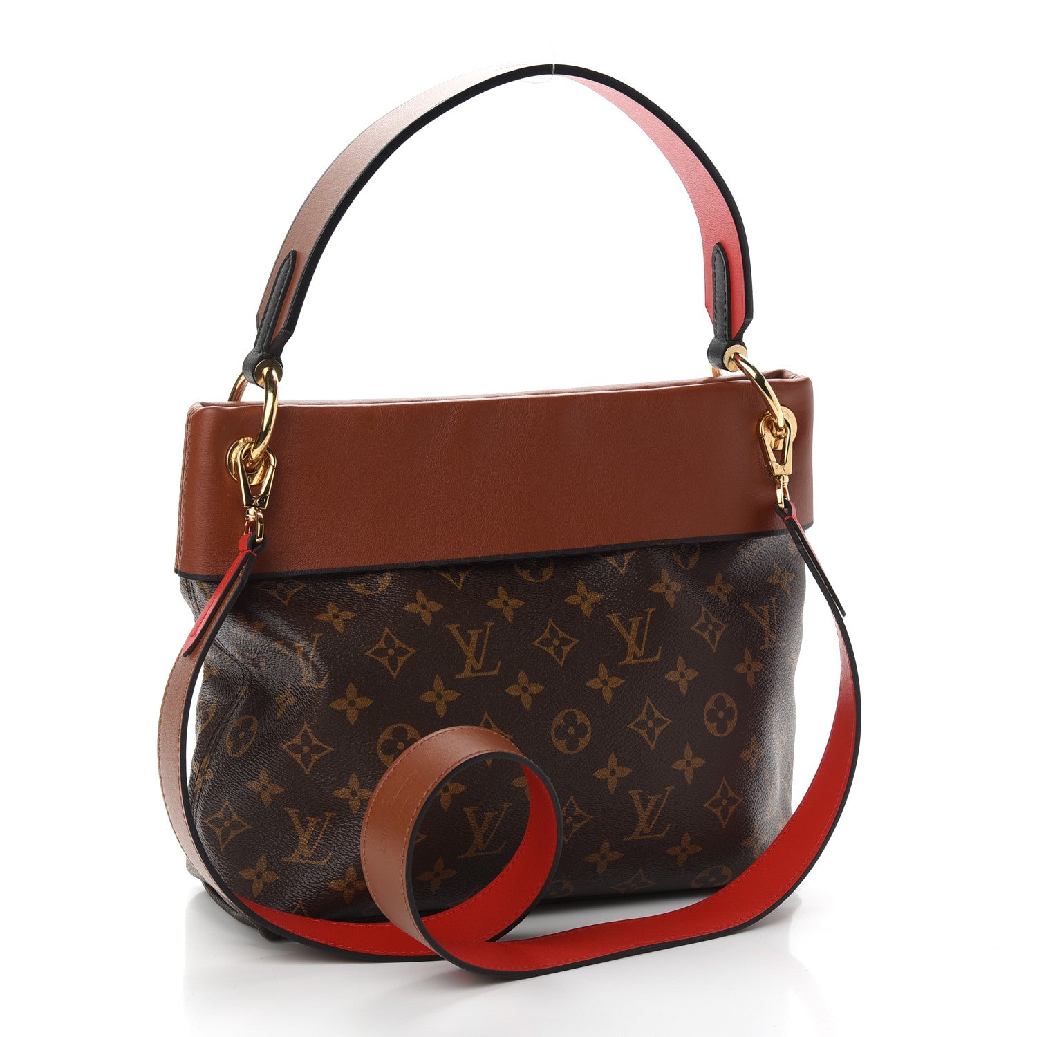 Louis Vuitton Monogram Tuileries Besace Caramel Rouge 3 of 9