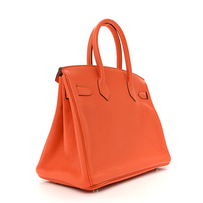 Hermes Taurillon Clemence Birkin 30 Feu 3 of 16