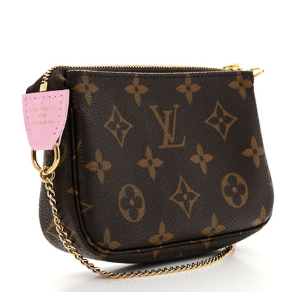Louis Vuitton Monogram 2021 Christmas Animation Japanese Garden Mini Pochette Accessories Wisteria Pink 3 of 8