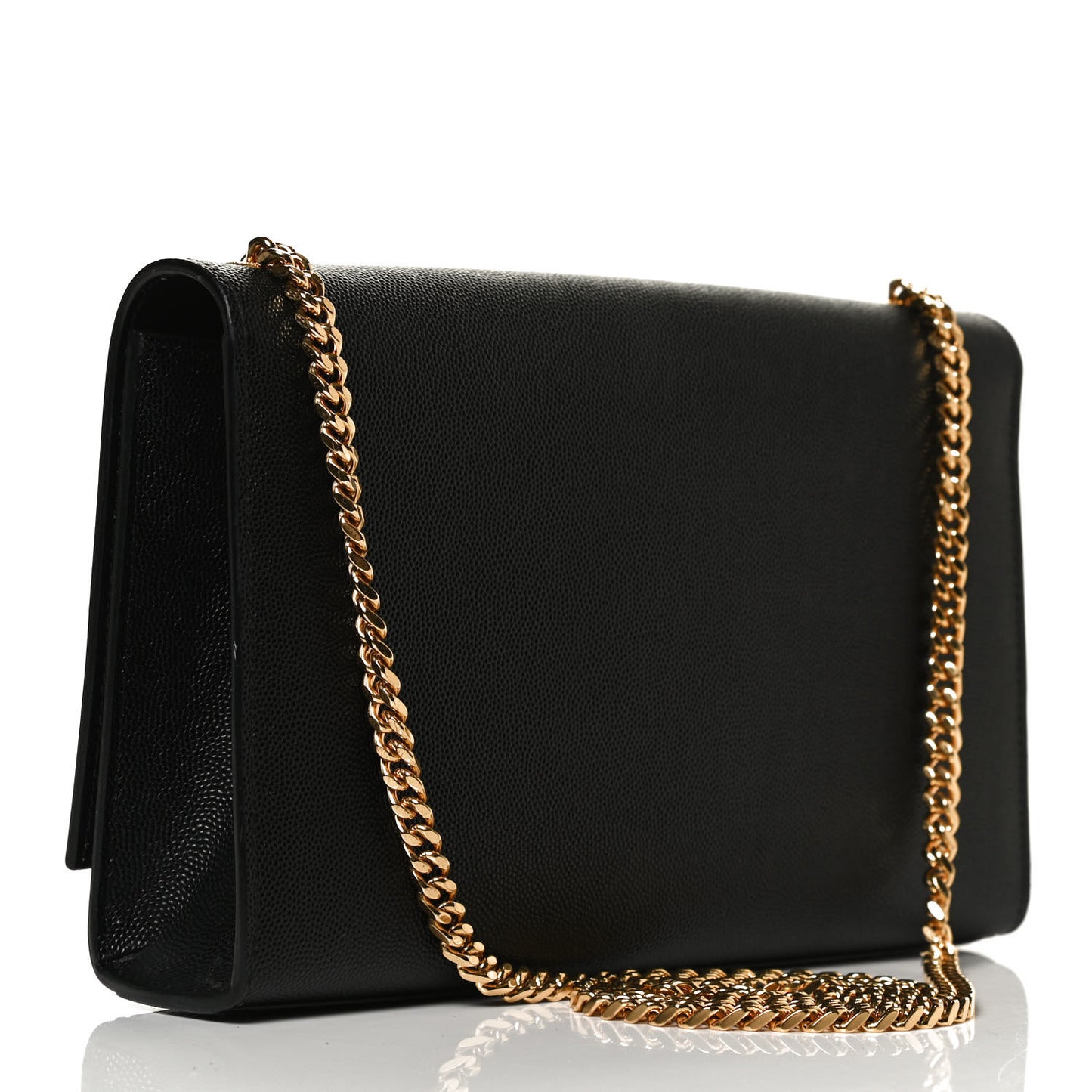 Grain De Poudre Medium Classic Monogram Kate Satchel Black